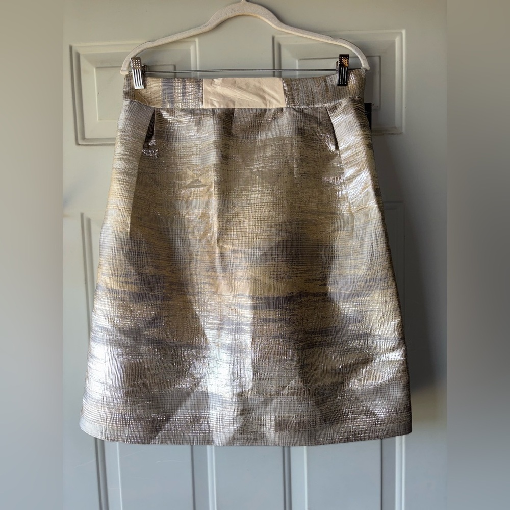 Simply Styled by Sears silver jacquard skirt size S